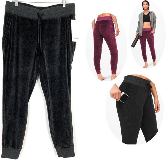 lululemon athletica Pants - New Lululemon Warm Down Velour Jogger Sz 12